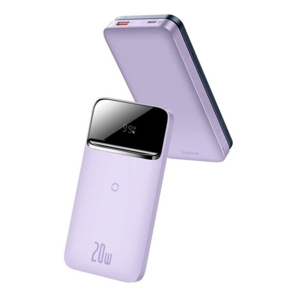 banque-dalimentation-baseus-10000mah-20w-power-delivery-quick-charge-10w-qi-chargeur-sans-fil-compatible-magsafe-pour-iphone-violet