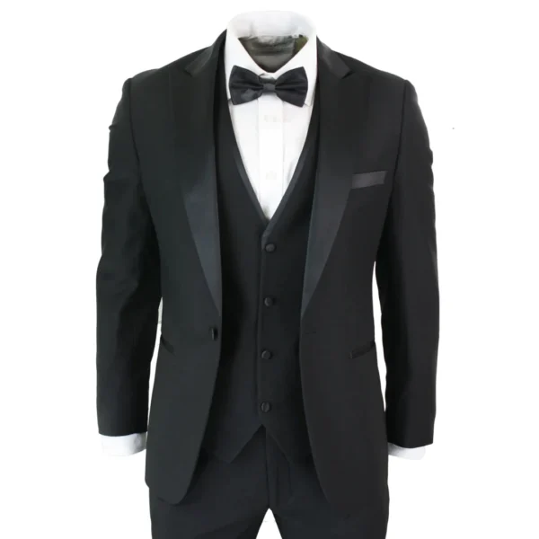 costume-homme-3-pieces-noir-satine-style-classique-smoking-coupe-ajustee