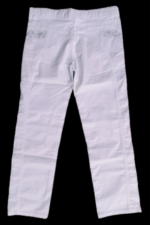 pantalon-pour-enfant-fillette-de-7-ans-stretch-blanc