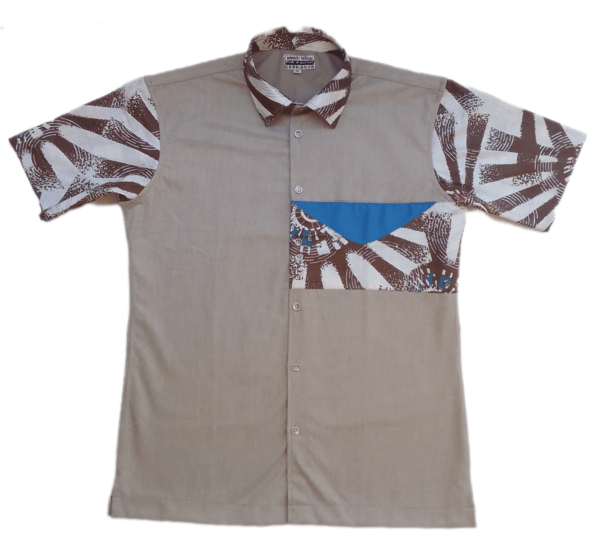 chemise-homme-gris-marron-bleu-m