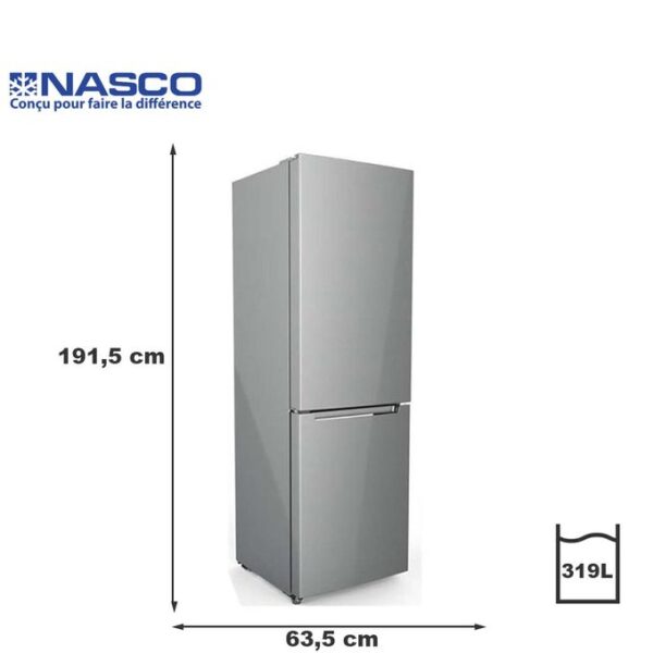 refrigerateur-nasco-combine-snasd2-450n1-319-litres-gris-12-mois-de-garantie