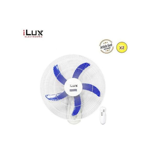 ilux-2-ventilateurs-muraux-18-pouces-avec-telecommande-lxf-1840-5-helices-bleu-blanc