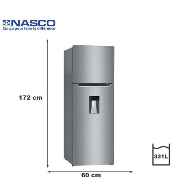 refrigerateur-nasco-2-battants-331l-hnasf2-45d-gris-garantie-12-mois