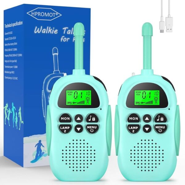 talkie-walkie-kidy-rechargeable-pour-enfants-bleu