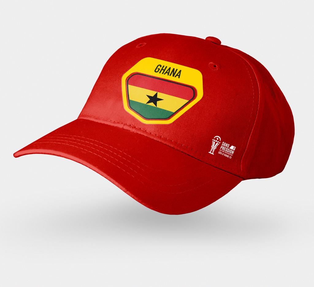 Casquette femme, rouge et ivoire