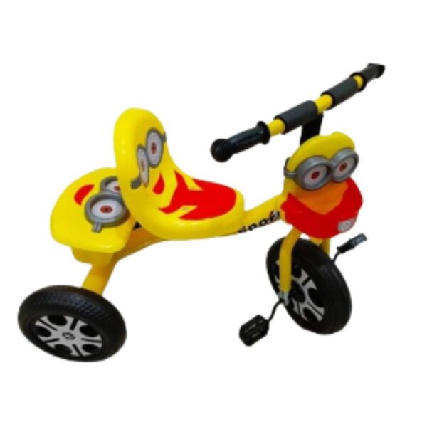 tricycle-enfant-1ans-a-3ans-jaune-rouge